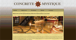 Desktop Screenshot of concretemystique.com