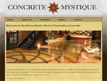Tablet Screenshot of concretemystique.com